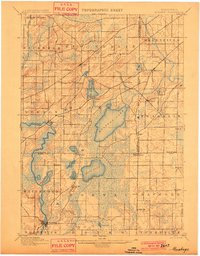 Muskego 1901 topographic map thumbnail