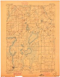 Muskego 1891 topographic map thumbnail
