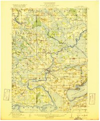 Neshkoro 1918 topographic map thumbnail