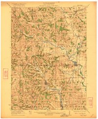 New Glarus 1923 topographic map thumbnail