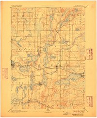 Oconomowoc 1892 topographic map thumbnail