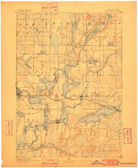 Oconomowoc 1892 topographic map thumbnail