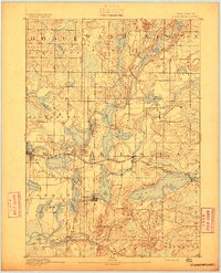 Oconomowoc 1892 topographic map thumbnail