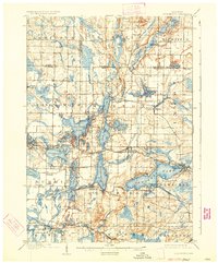 Oconomowoc 1909 topographic map thumbnail