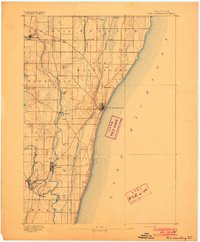 Port Washington 1892 topographic map thumbnail