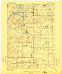 Poynette 1901 topographic map thumbnail