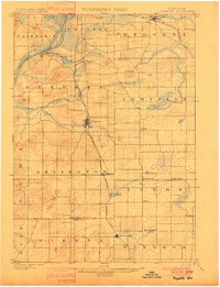 Poynette 1901 topographic map preview