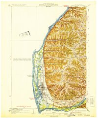 Prairie Du Chien 1932 topographic map thumbnail