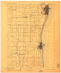 Racine 1905 topographic map thumbnail