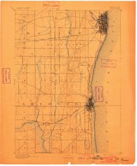 Racine 1892 topographic map thumbnail