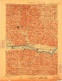 Richland Center 1905 topographic map thumbnail