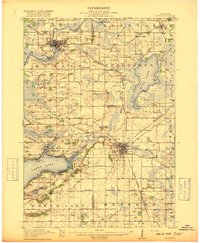 Ripon 1918 topographic map preview
