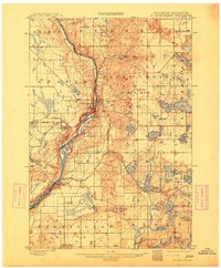St Croix Dalles 1901 topographic map thumbnail