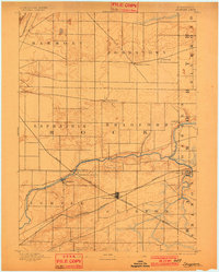 Shopiere 1893 topographic map thumbnail