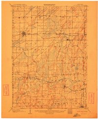 Sun Prairie 1907 topographic map thumbnail