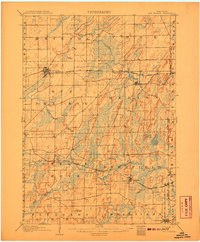 Sun Prairie 1907 topographic map thumbnail