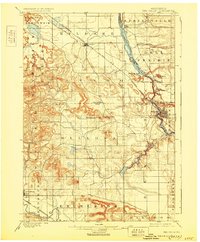 The Dells 1901 topographic map thumbnail