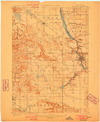 The Dells 1901 topographic map thumbnail