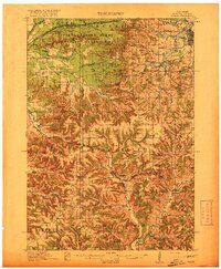 Tomah 1916 topographic map thumbnail