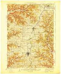 Viroqua 1926 topographic map thumbnail