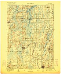 Waterloo 1910 topographic map thumbnail