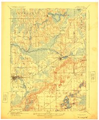 Whitewater 1924 topographic map thumbnail