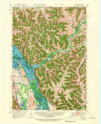 Alma 1950 topographic map thumbnail