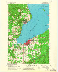 Ashland 1964 topographic map thumbnail