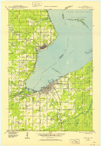 Ashland 1942 topographic map thumbnail