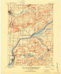 Baraboo 1895 topographic map thumbnail