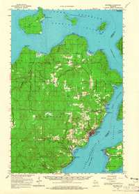 Bayfield 1964 topographic map thumbnail