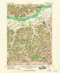 Blue Mounds 1962 topographic map thumbnail
