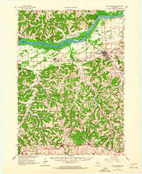 Blue Mounds 1962 topographic map thumbnail
