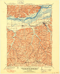 Blue Mounds 1922 topographic map thumbnail