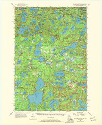 Boulder Junction 1955 topographic map thumbnail