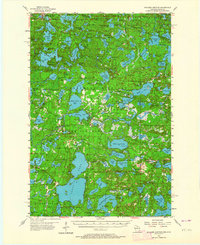 Boulder Junction 1955 topographic map thumbnail