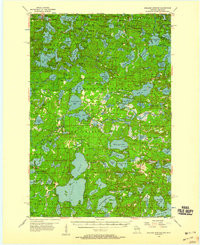 Boulder Junction 1955 topographic map thumbnail