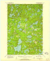 Boulder Junction 1955 topographic map thumbnail