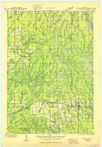 Brantwood 1943 topographic map thumbnail