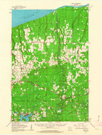 Brule 1961 topographic map thumbnail