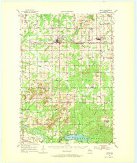 Cadott 1952 topographic map thumbnail