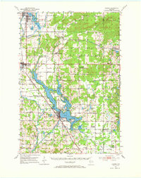 Chetek 1951 topographic map thumbnail