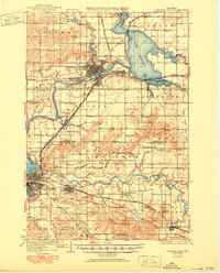 Chippewa Falls 1936 topographic map preview