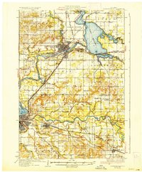 Chippewa Falls 1936 topographic map thumbnail