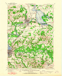Chippewa Falls 1934 topographic map thumbnail