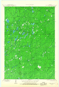 Clam Lake 1942 topographic map thumbnail