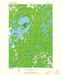 Couderay 1944 topographic map thumbnail