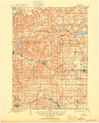 Cross Plains 1909 topographic map thumbnail
