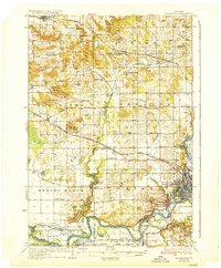 Elk Mound 1936 topographic map thumbnail