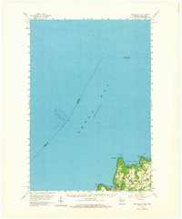 Ellison Bay 1960 topographic map thumbnail
